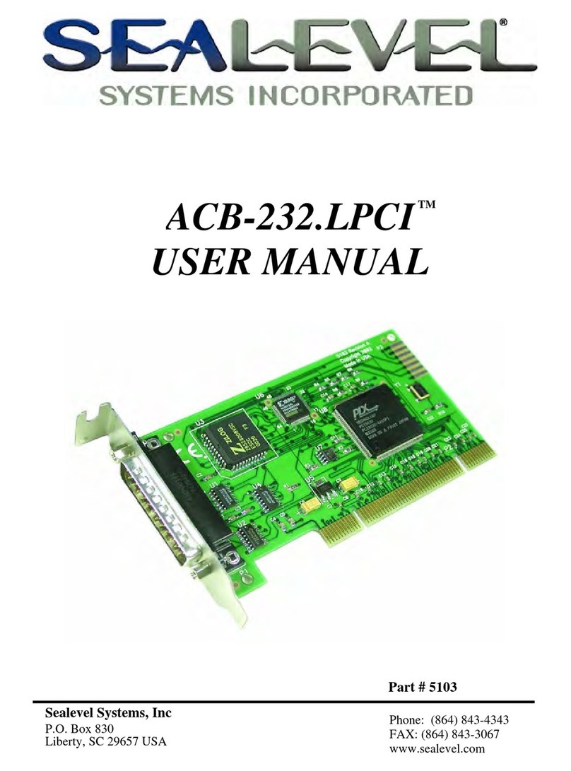 SeaLevel ACB-232.LPCI User manual