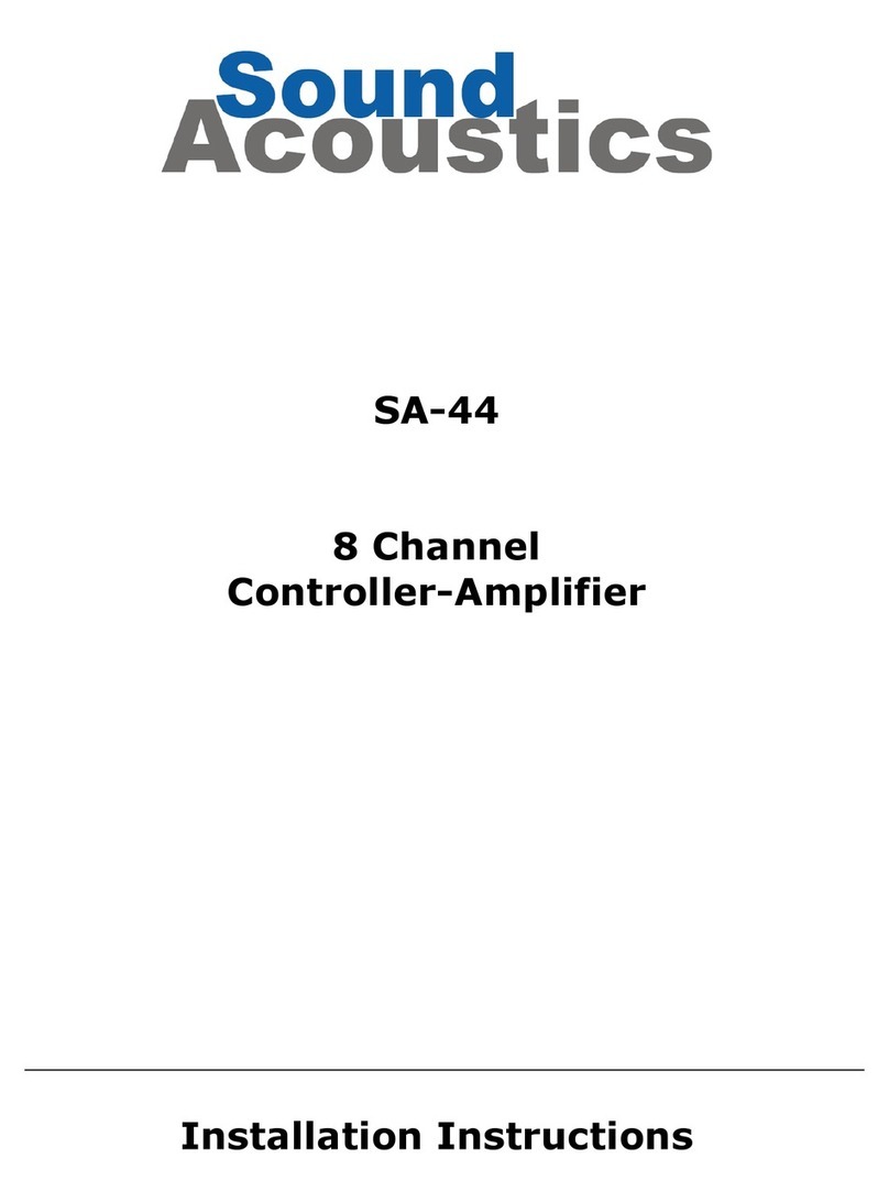 Sound Acoustics SA-44 installation instructions