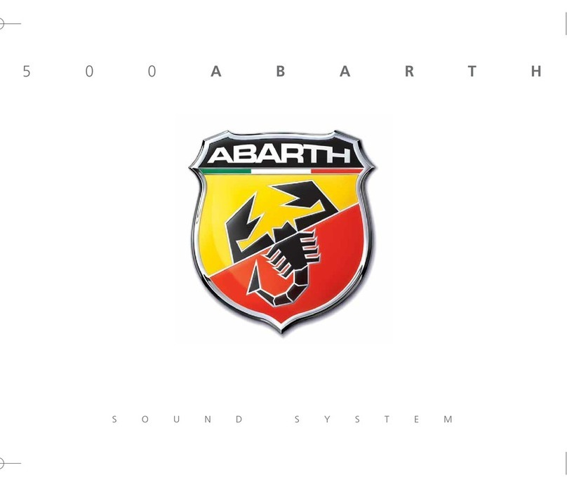 Abarth 500 Sound System manual
