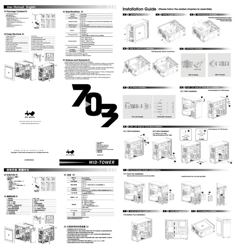 InWin 703 User manual