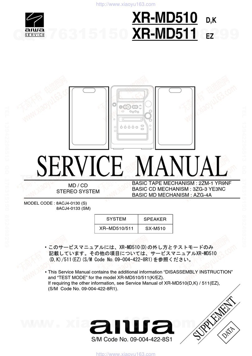 Aiwa XR-MD510 Service manual