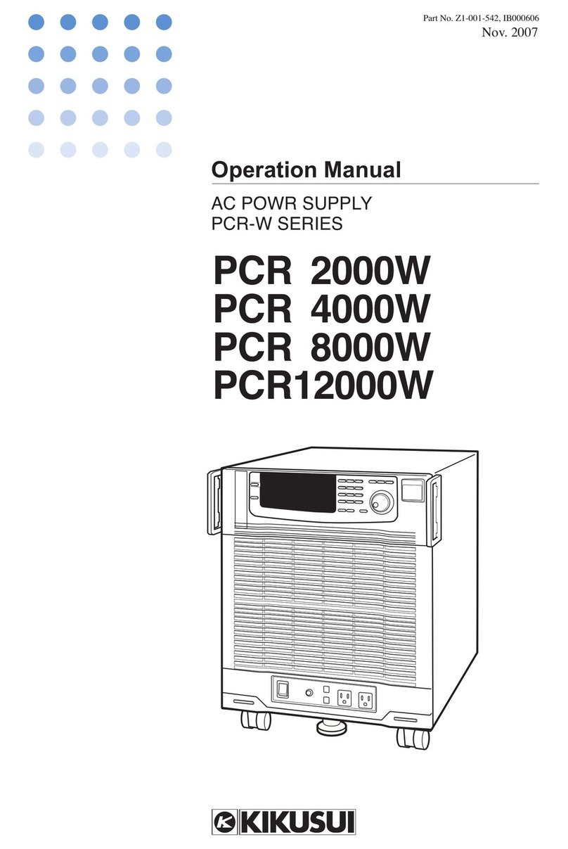 Kikusui MS512H Operation manual