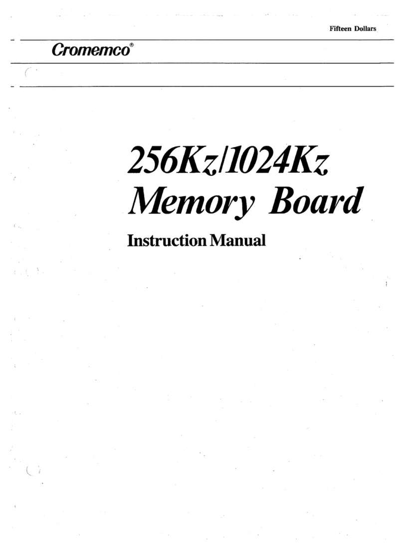 Cromemco 256KZ instruction manual