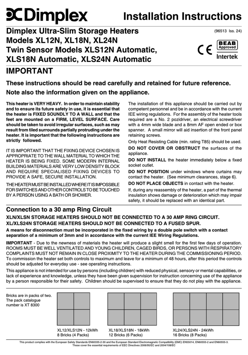 Dimplex XLS24N User manual