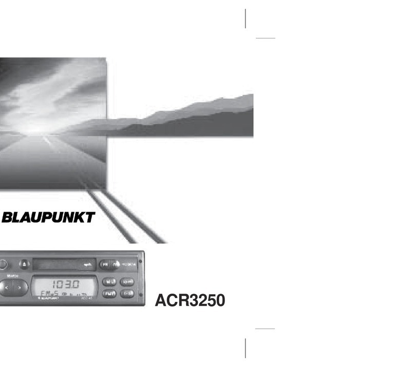 Blaupunkt ACR 3250 installation instructions