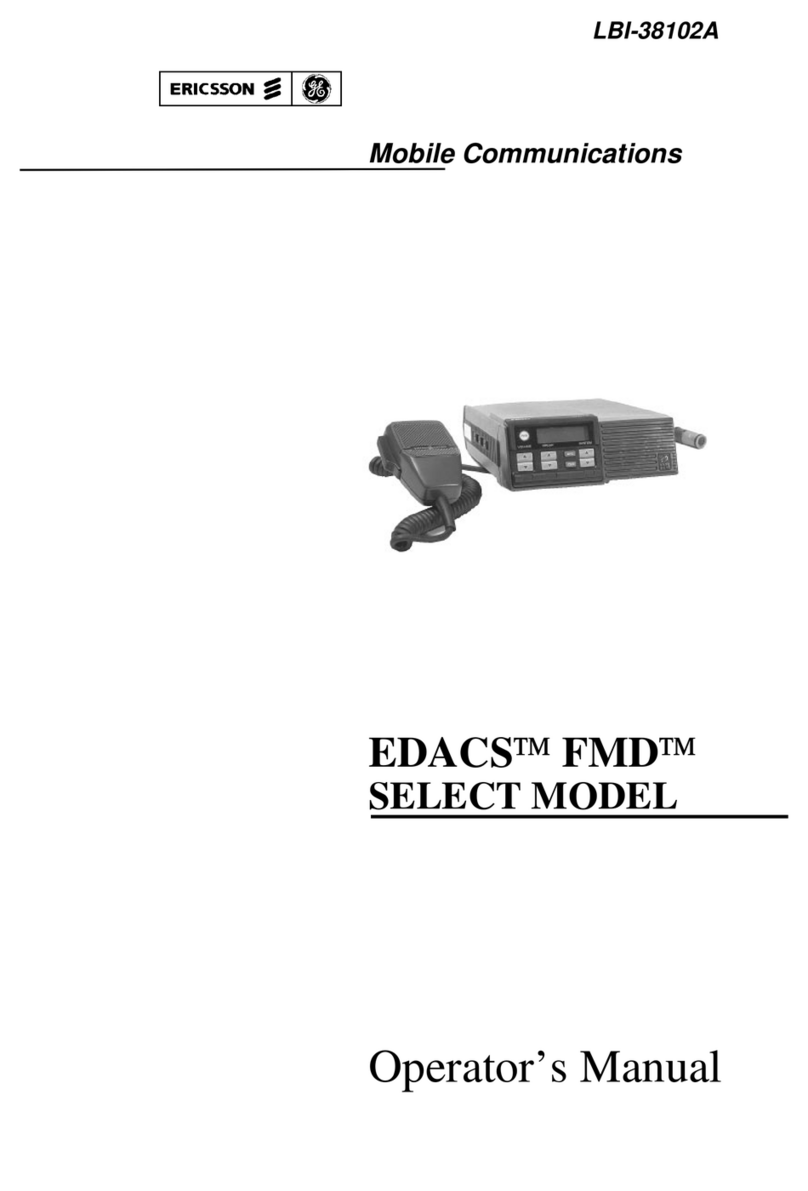 Ericsson GE EDACS FMD Operator's manual