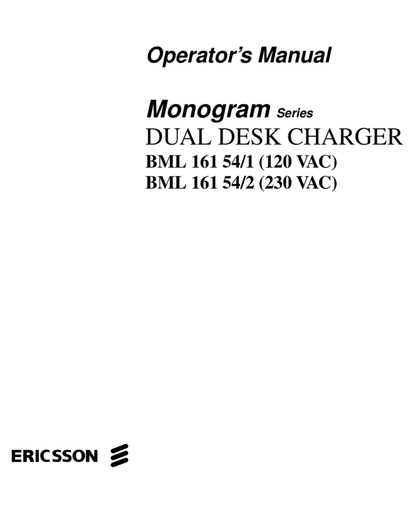 Ericsson GE Monogram BML 161 54/1 User manual