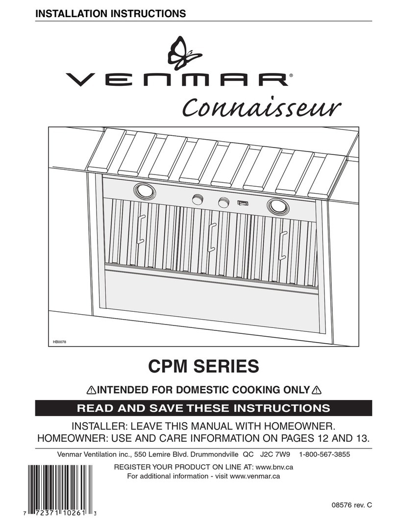 Venmar CPM SERIES User manual