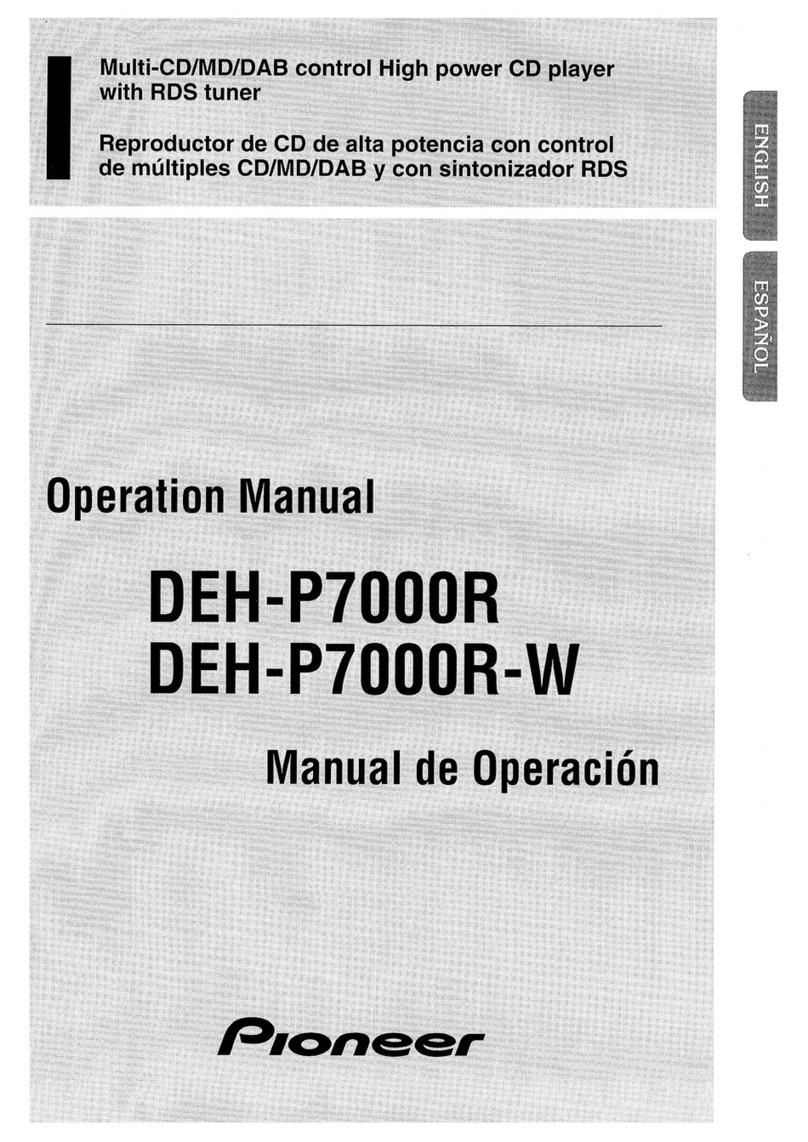 Pioneer DEH-P7000R User manual