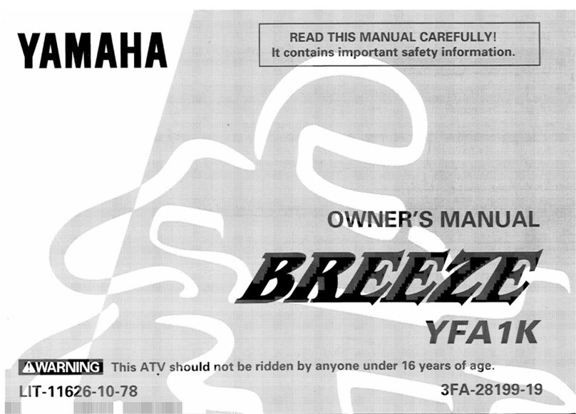 Yamaha BREEZE YFA1K owner's guide