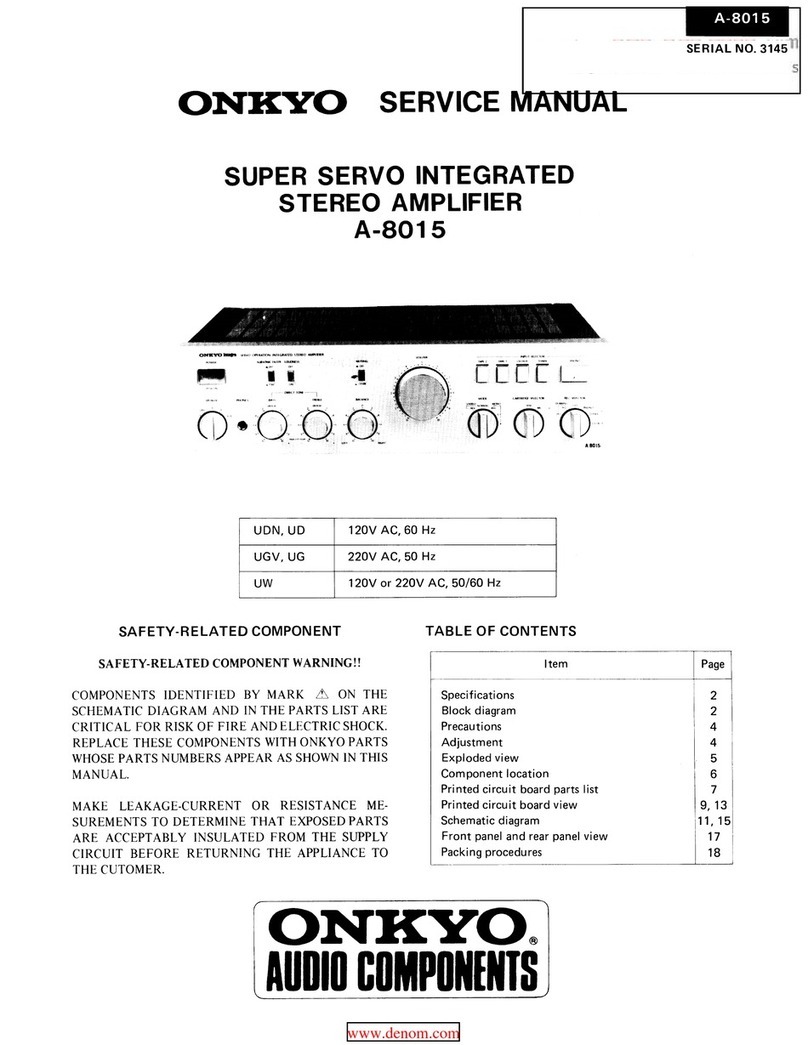 Onkyo A-8015 Service manual