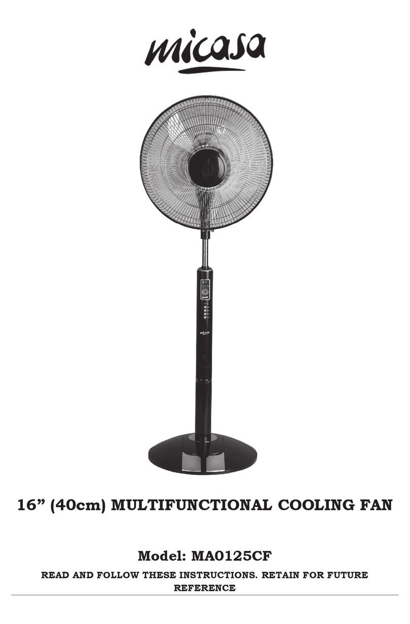 Micasa MA0125CF instruction manual