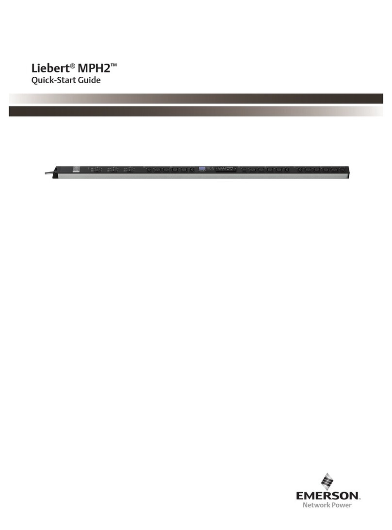 Liebert MPH2 User manual