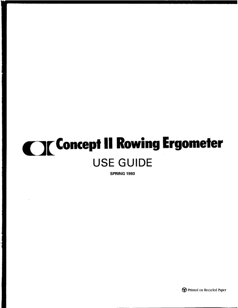 Concept2 Rowing Ergometer Use guide