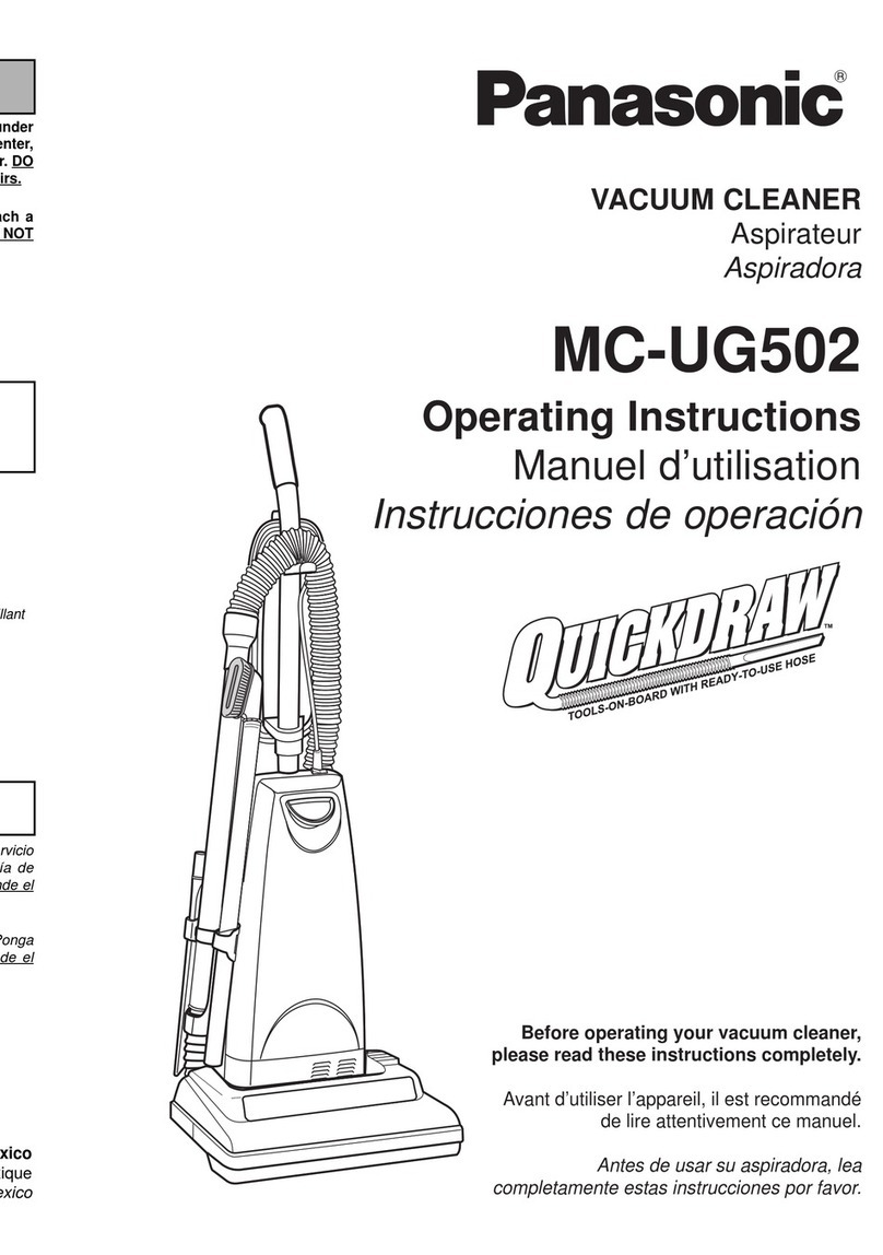Panasonic MC-UG502 User manual Panasonic MC-UG502 User manual