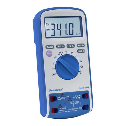 PeakTech 3410 User manual