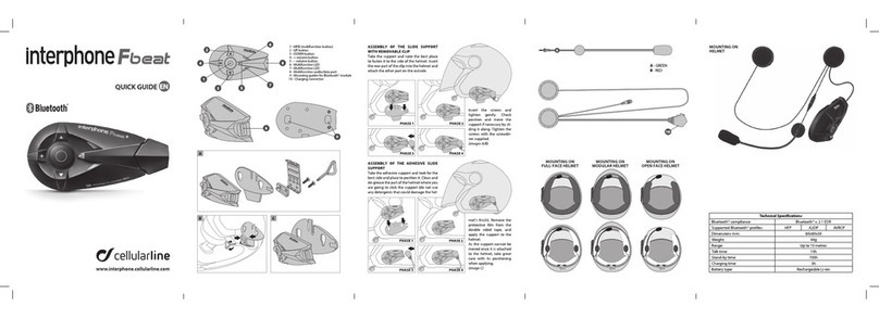Cellularline interphone Fbeat User manual