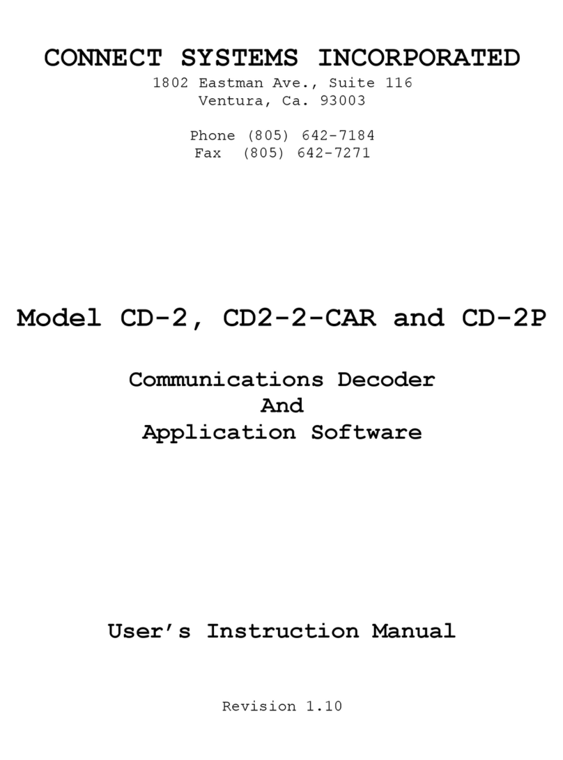 CSI CD-2 User instruction manual