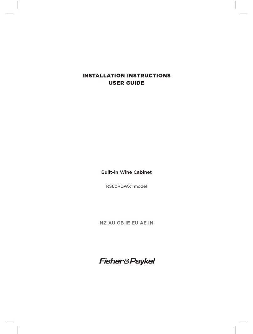 Fisher & Paykel RS60RDWX1 Mounting instructions