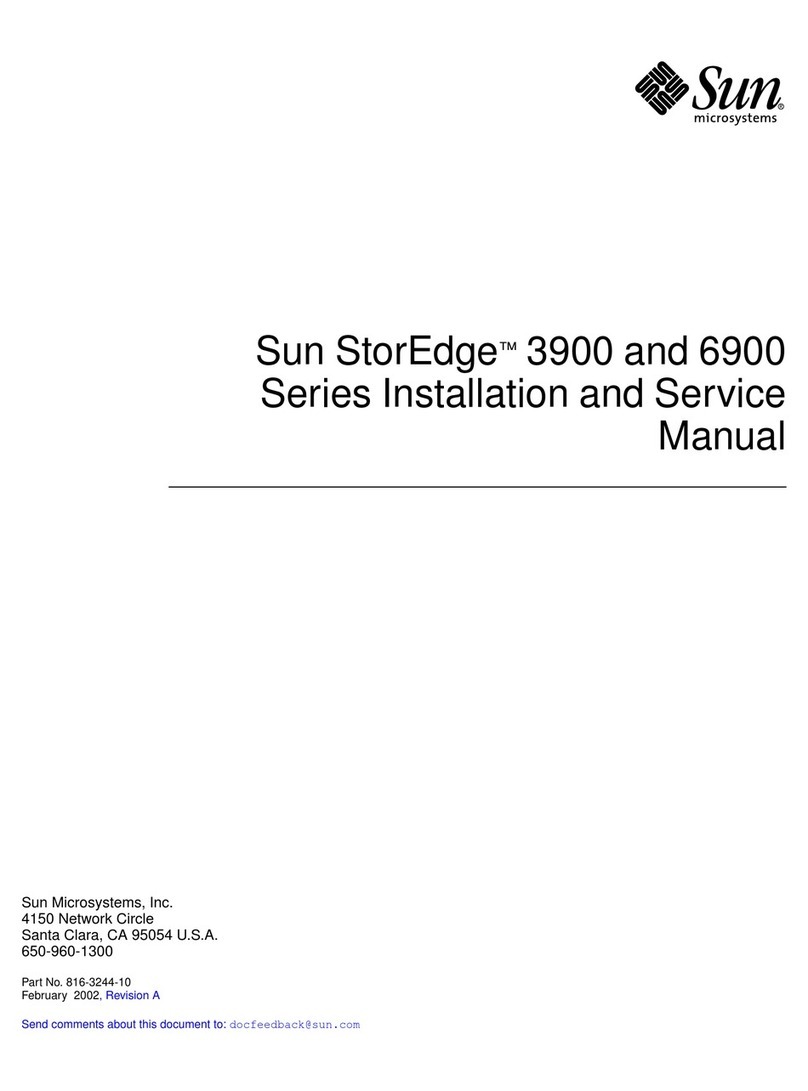 Sun Bandit StorEdge 3900 Installation and service manual