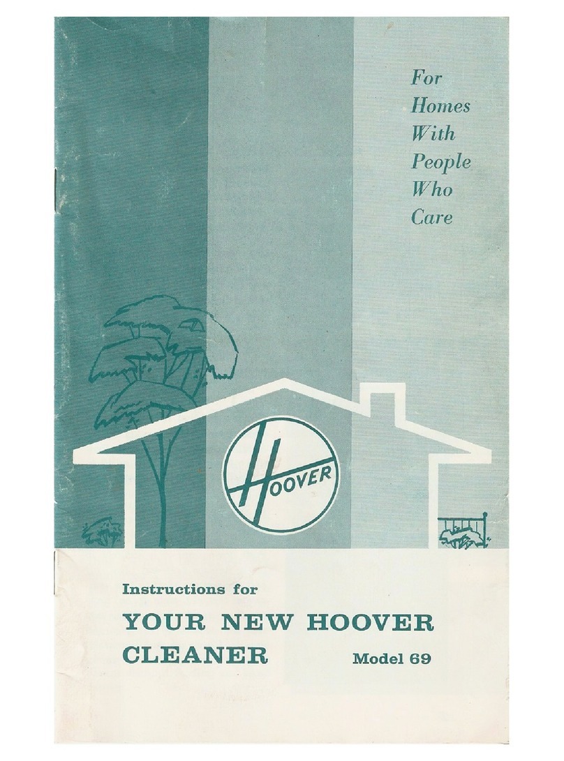 Hoover 69 User manual