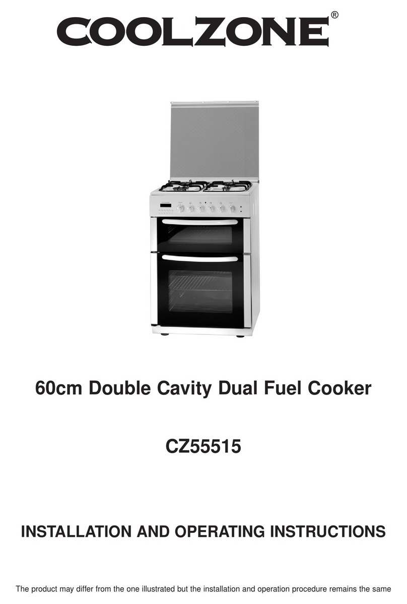 Coolzone CZ55515 Installation and operating instructions