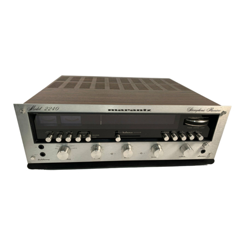 Marantz 2240 Handbook of instructions