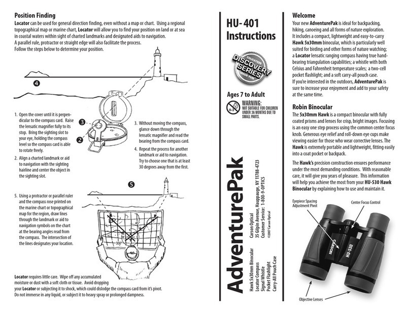 Carson AdventurePac HU-401 User manual Carson AdventurePac HU-401 User manual