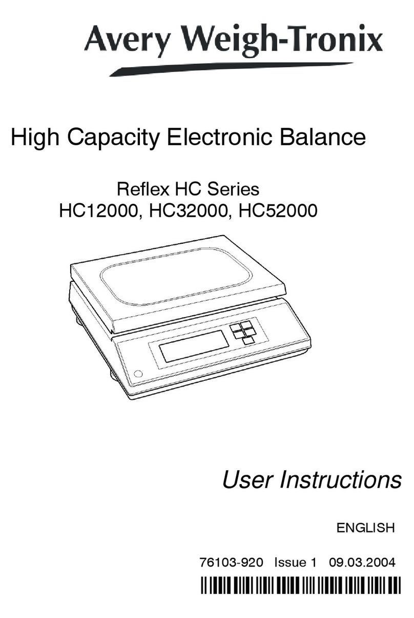 Avery Weigh-Tronix HC12000 User instructions