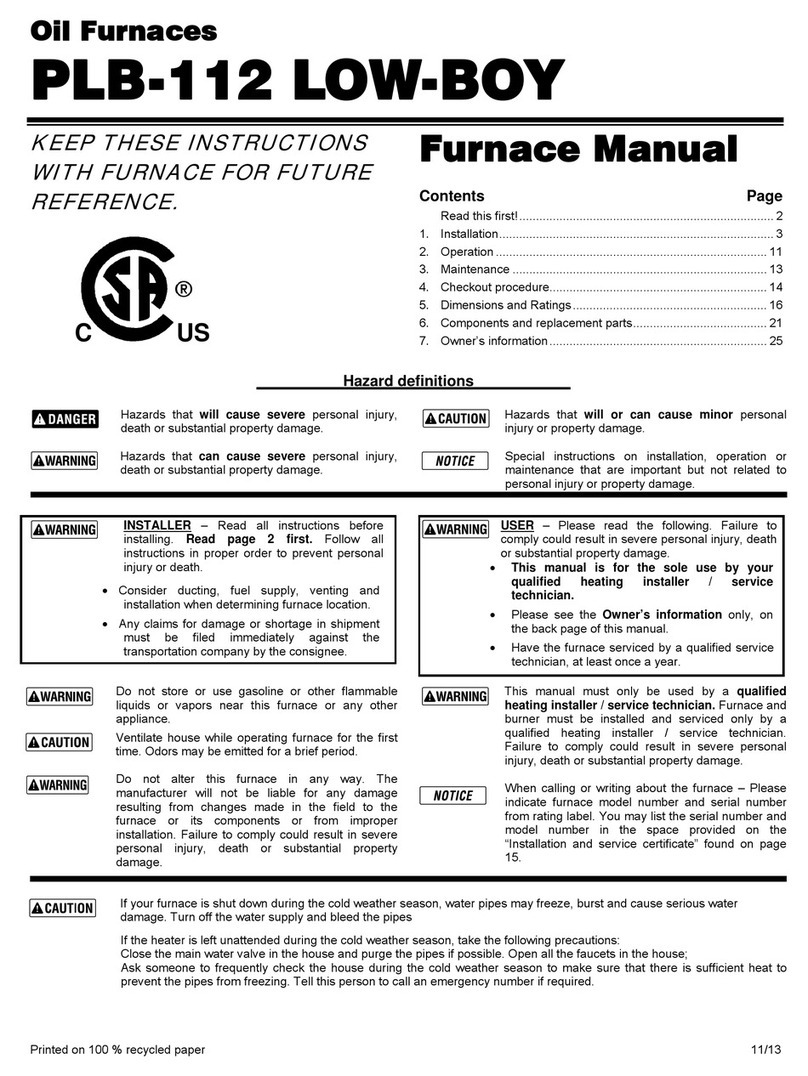 Williamson-Thermoflo PLB-112 LOW-BOY manual Williamson-Thermoflo PLB-112 LOW-BOY manual