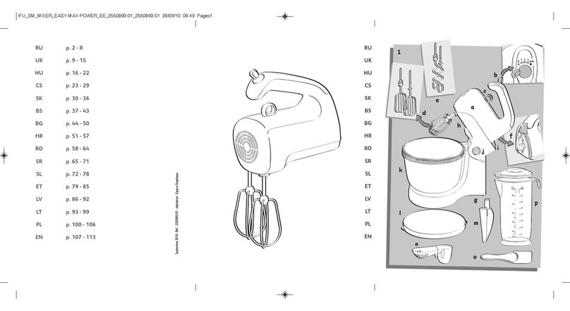 Moulinex HM 555 Easy Max Power user manual