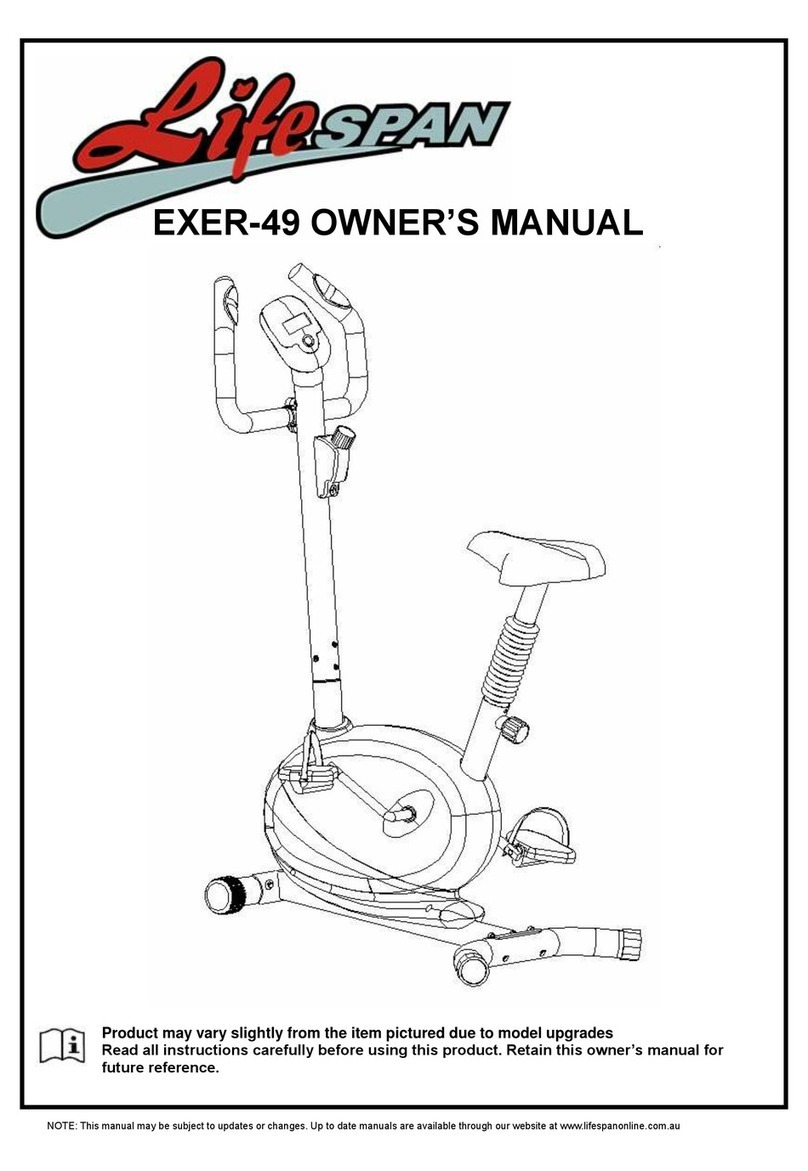 Life Span EXER-49 User manual Life Span EXER-49 User manual