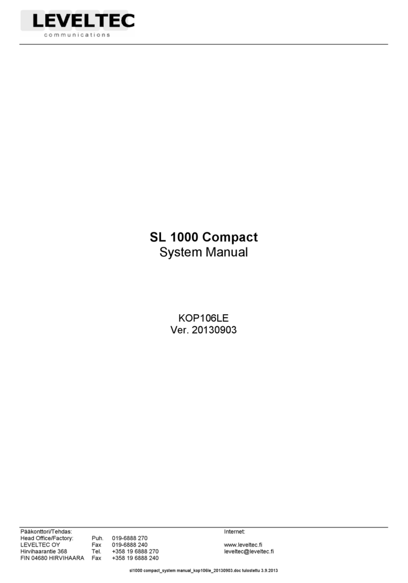 Leveltec SL 1000 Compact User guide