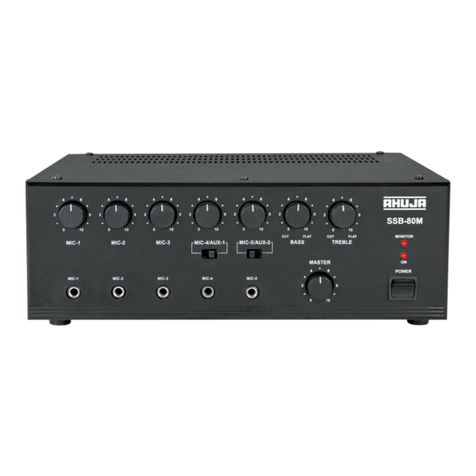 Ahuja SSB-80 M installation manual