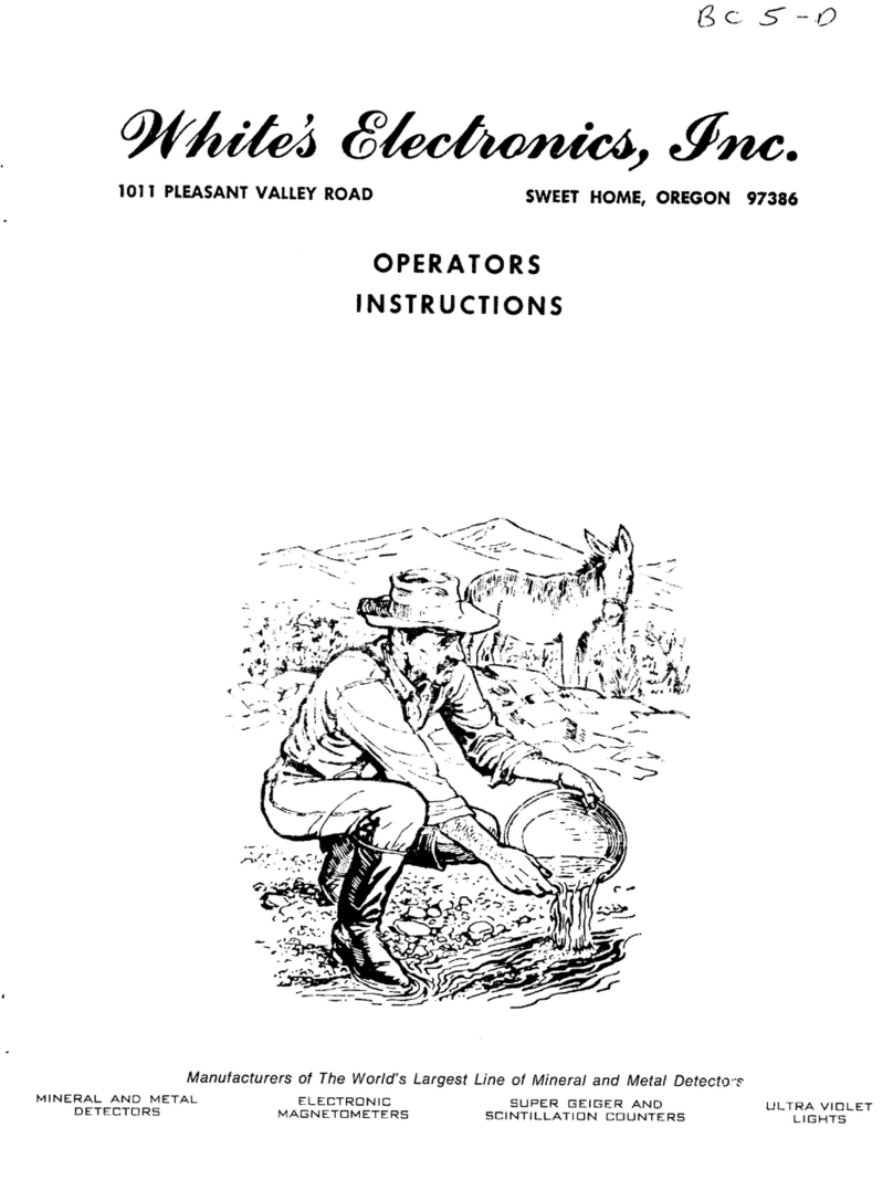 Whites Beachcomber 5 Operator instructions