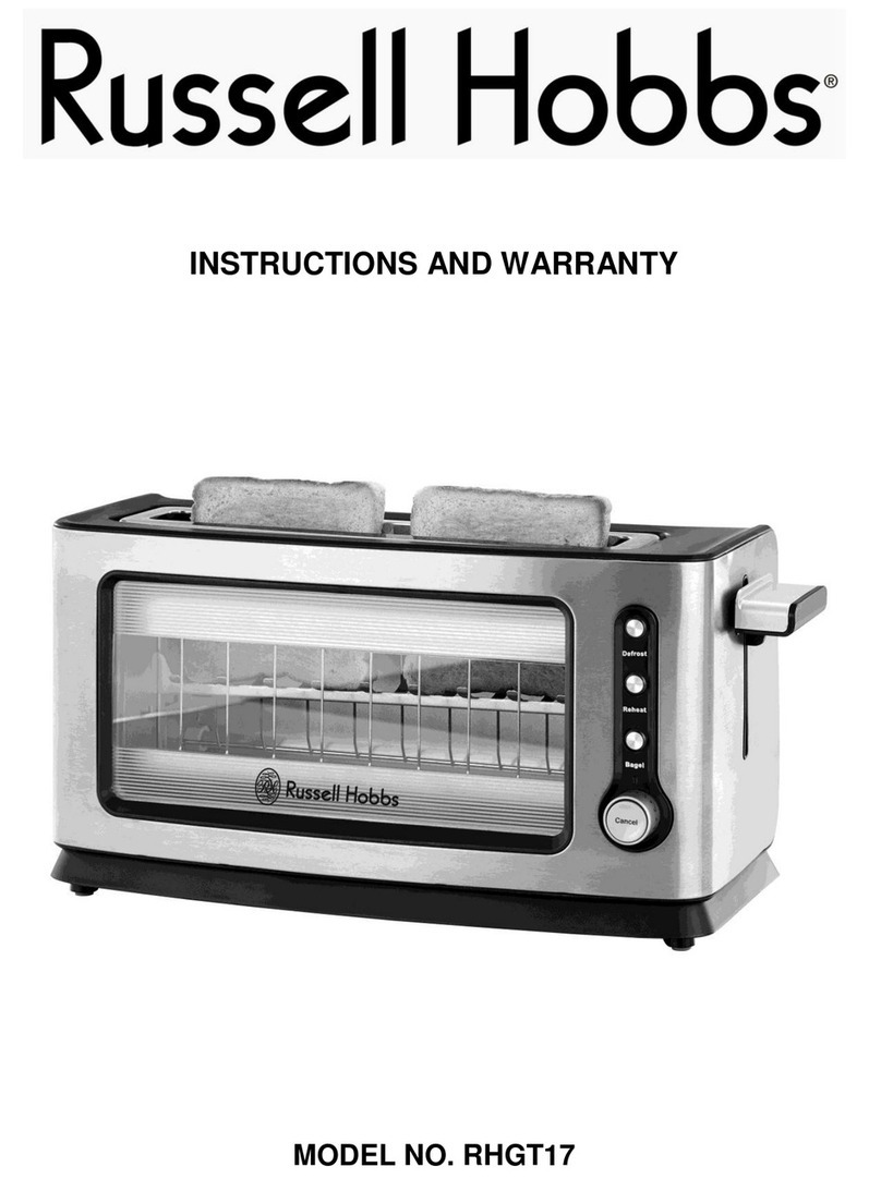 Russell Hobbs RHGT17 Instructions and warranty Russell Hobbs RHGT17 Instructions and warranty