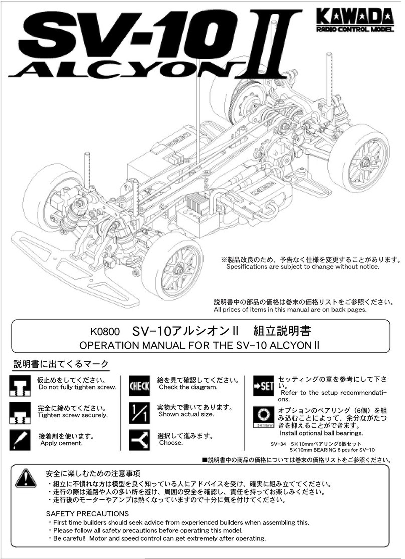 Kawada SV-10 ALCYON II Operation manual