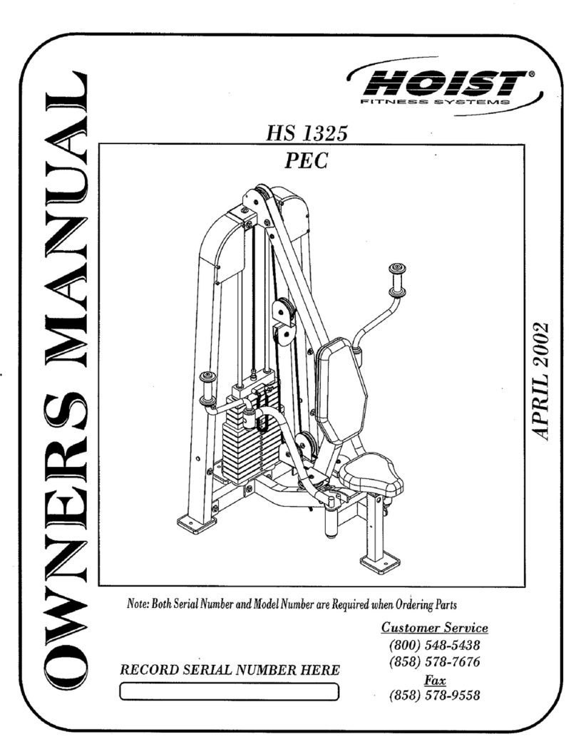 Hoist Fitness HS 1325 owner's manual