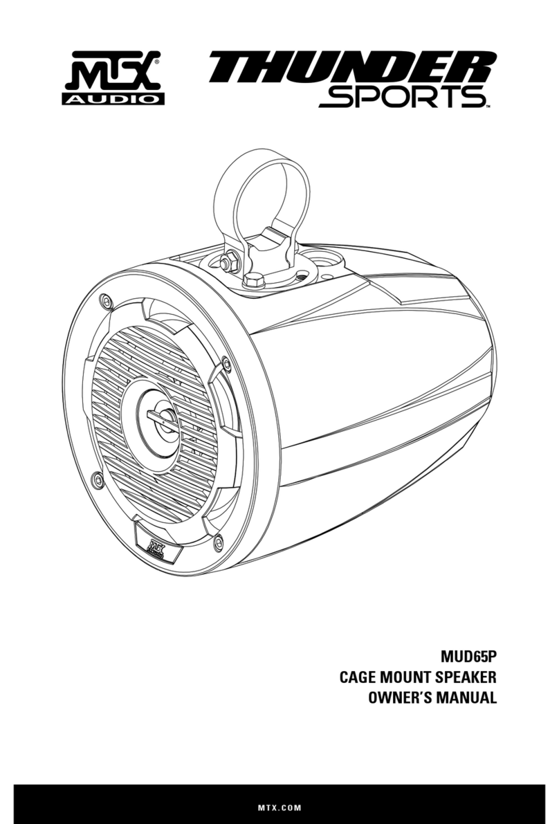MTX THUNDER SPORTSMUD65P owner's manual