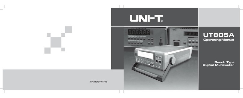 Unit UT805A operating instructions