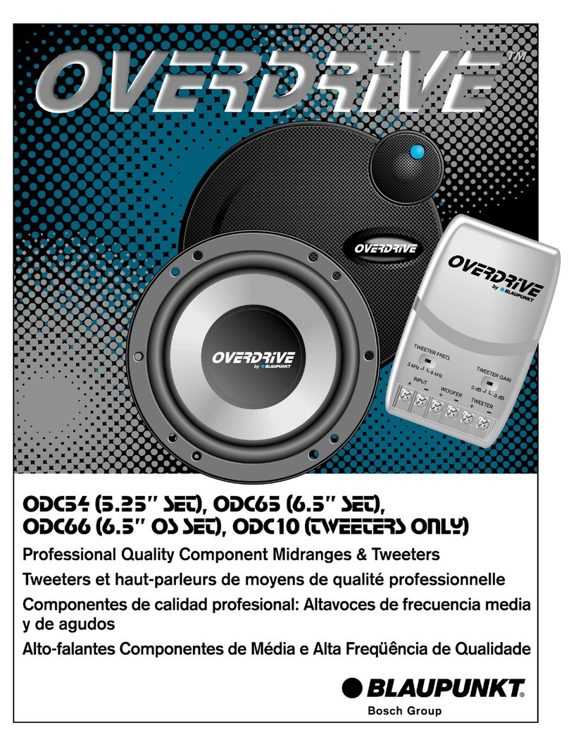 Blaupunkt Overdrive ODc 10 manual