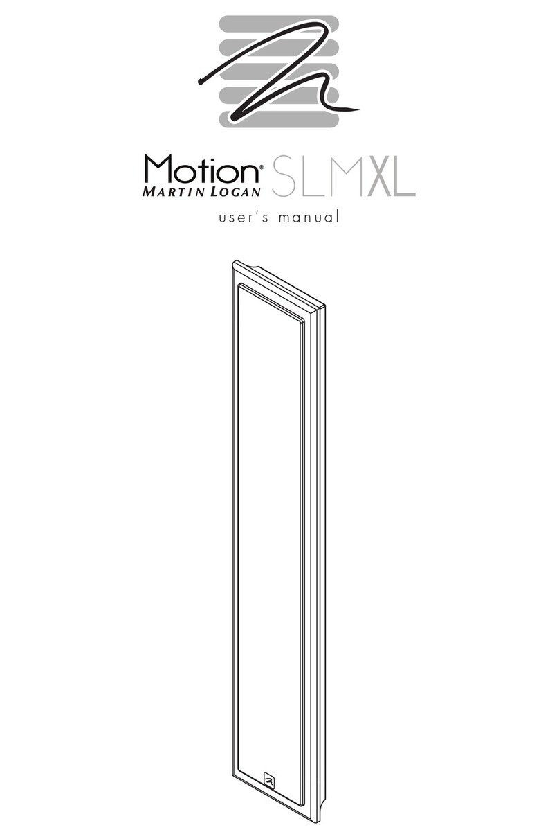 MartinLogan MOTION SLM XL user manual