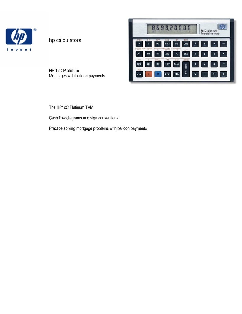 HP 12C User manual