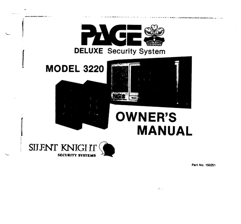 SILENT KNIGHT Page Deluxe 3220 owner's manual