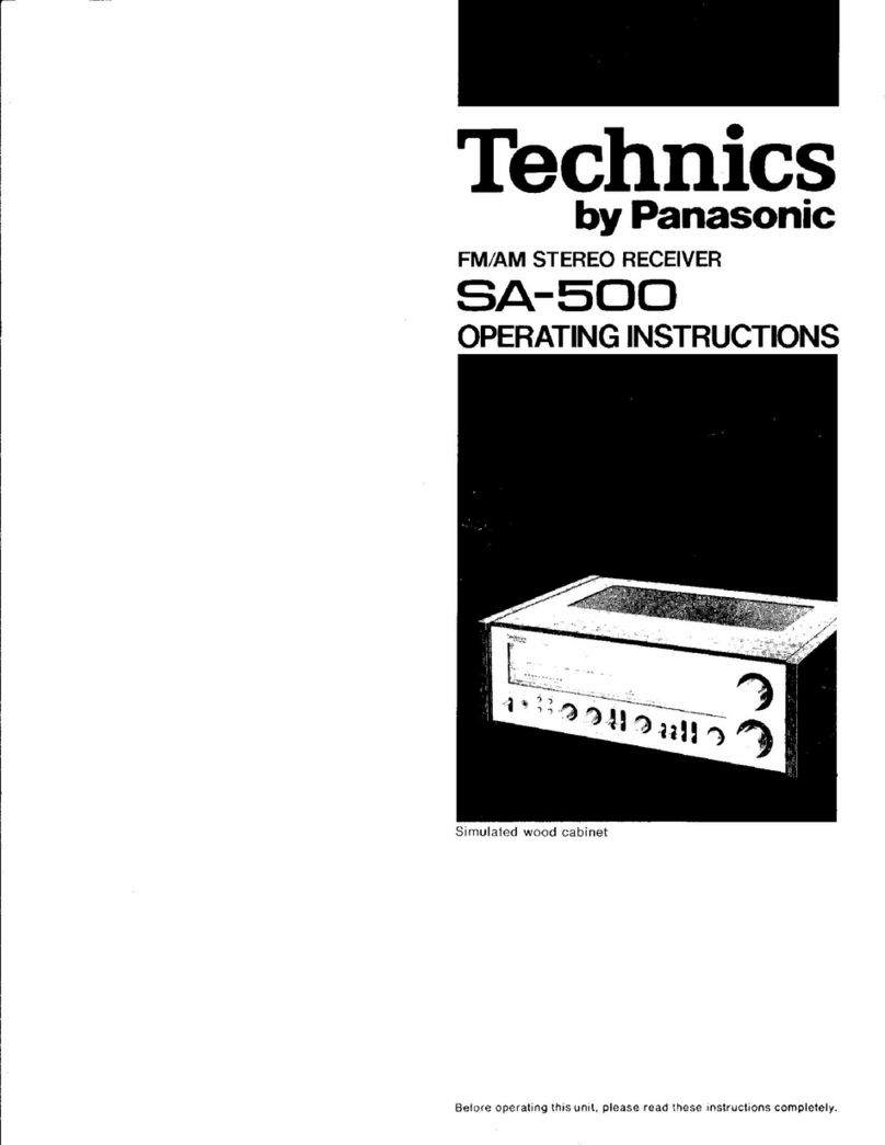 Technics SA-500 (DG) User manual Technics SA-500 (DG) User manual