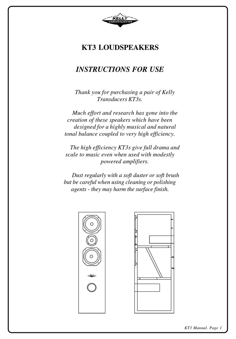 Kelly Transducers KT3 Instructions for use