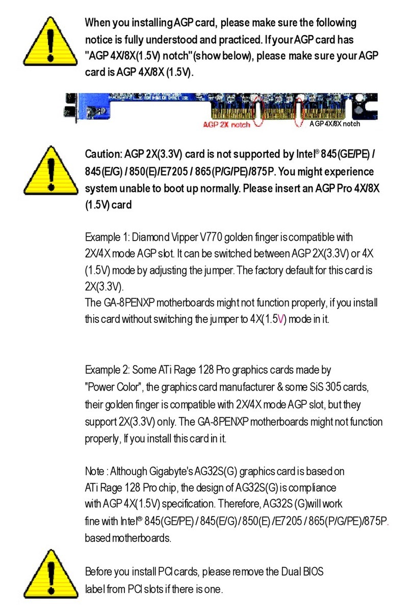 Gigabyte GA-8PENXP User manual