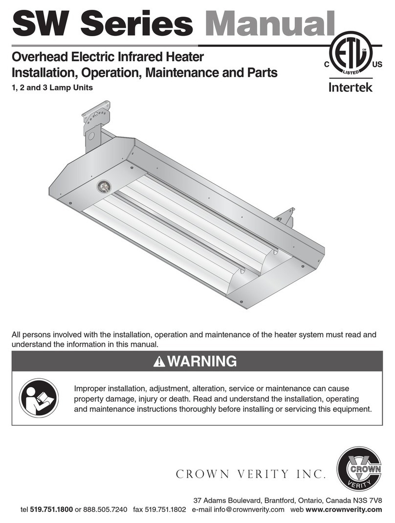 CROWN VERITY SW-24 Installation, operation, maintenance and parts CROWN VERITY SW-24 Installation, operation, maintenance and parts