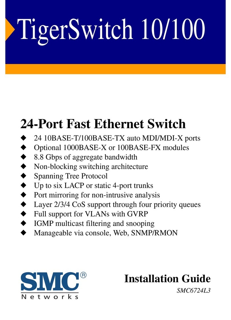 SMC Networks TigerSwitch 100 SMC6724L3 User manual SMC Networks TigerSwitch 100 SMC6724L3 User manual