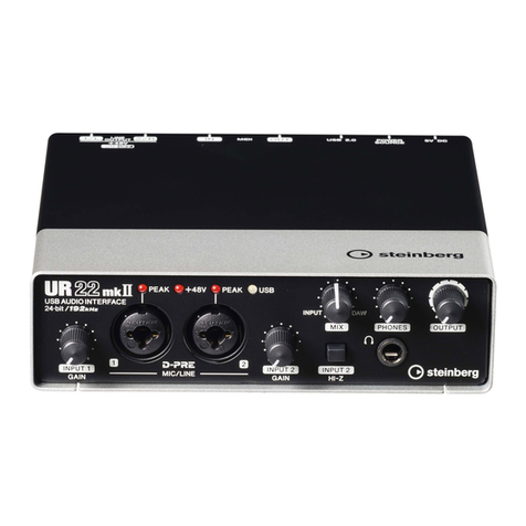 Steinberg UR22mkII Recording Pack Operation manual
